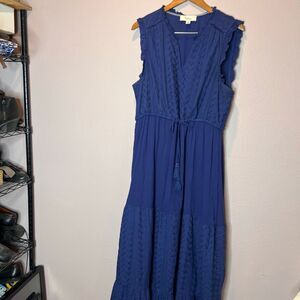 Nature by westbound teared maxi embroidered beach wear